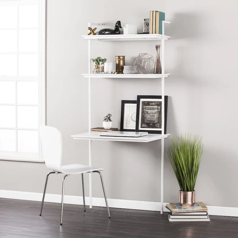 SEI Furniture Haeloen Wall Mount Desk - White
