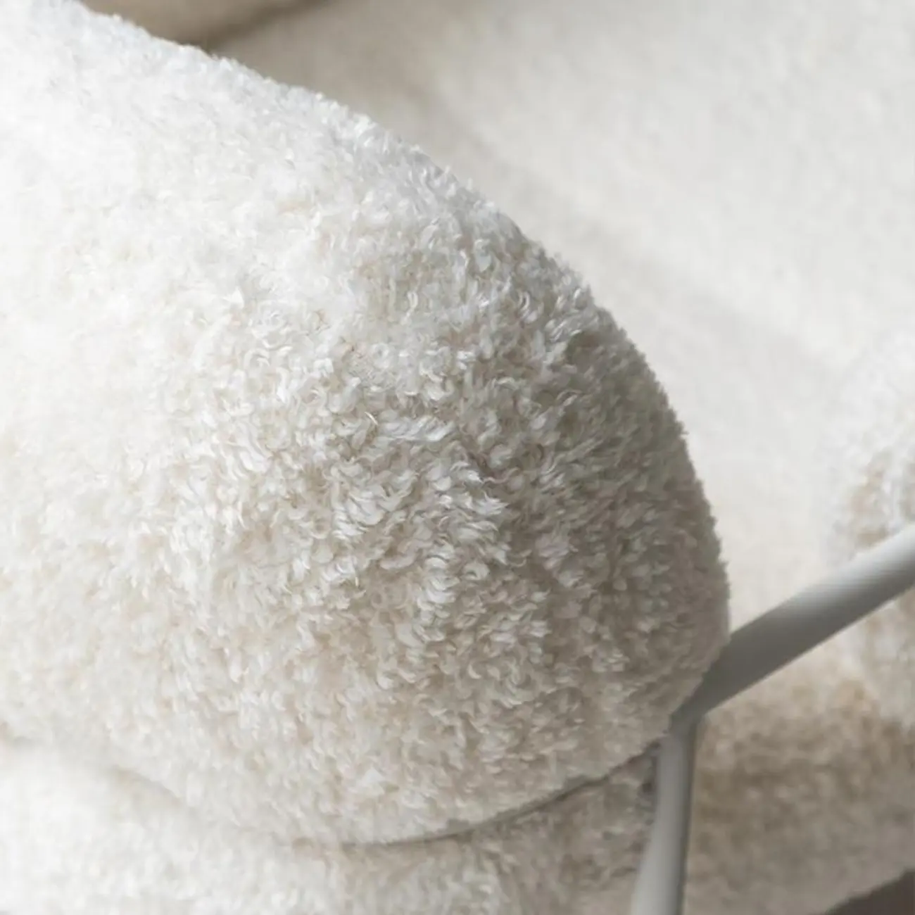 Modern Square Arm Fabric Accent Chair with Tufting