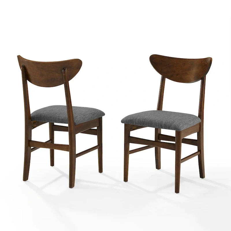 Crosley Landon 2Pc Wood Dining Chairs W/Upholstered Seat - 33.25H x19.75W x 19.75D