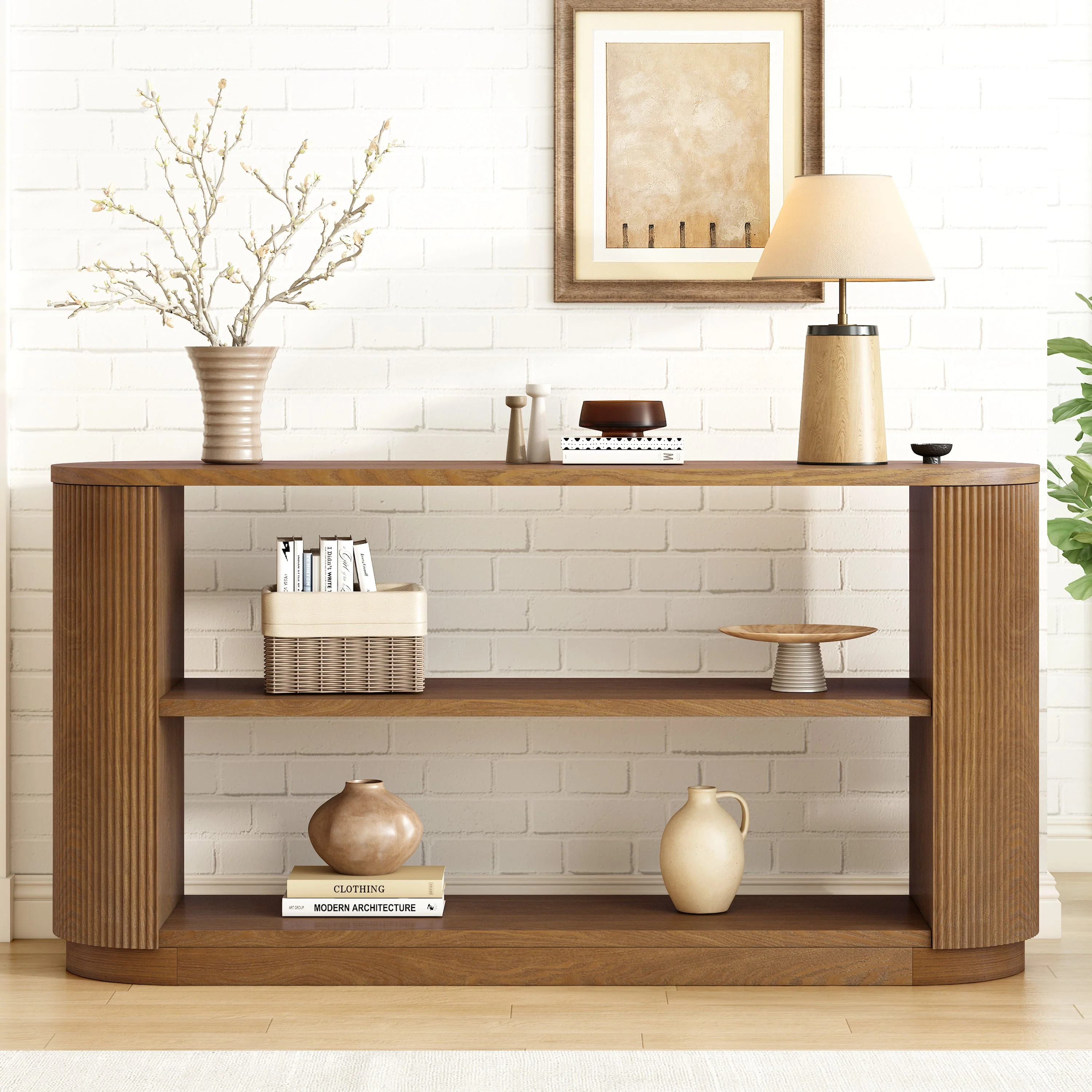 Walker Edison | Fluted Modern Entryway Console Table