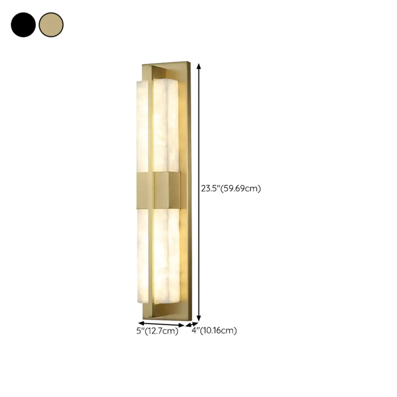 Modern Art Alloy Rectangular Wall light