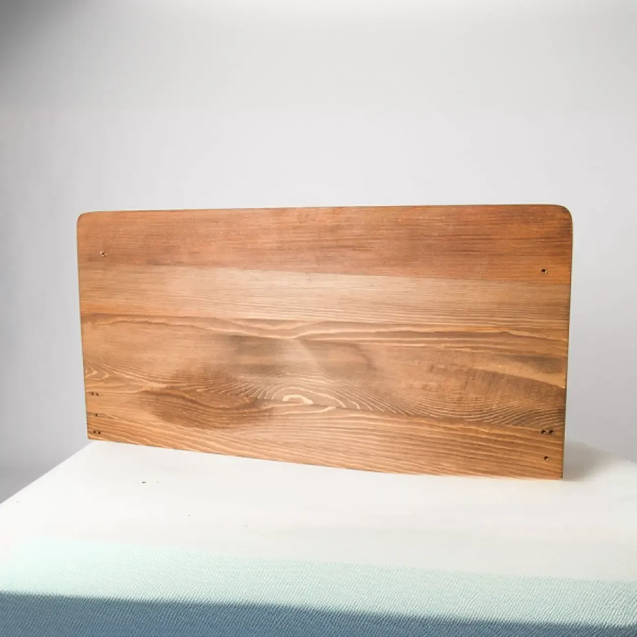 Modish Wooden Floating Mount Wall-fixed Wine Bottle and Glass Rack