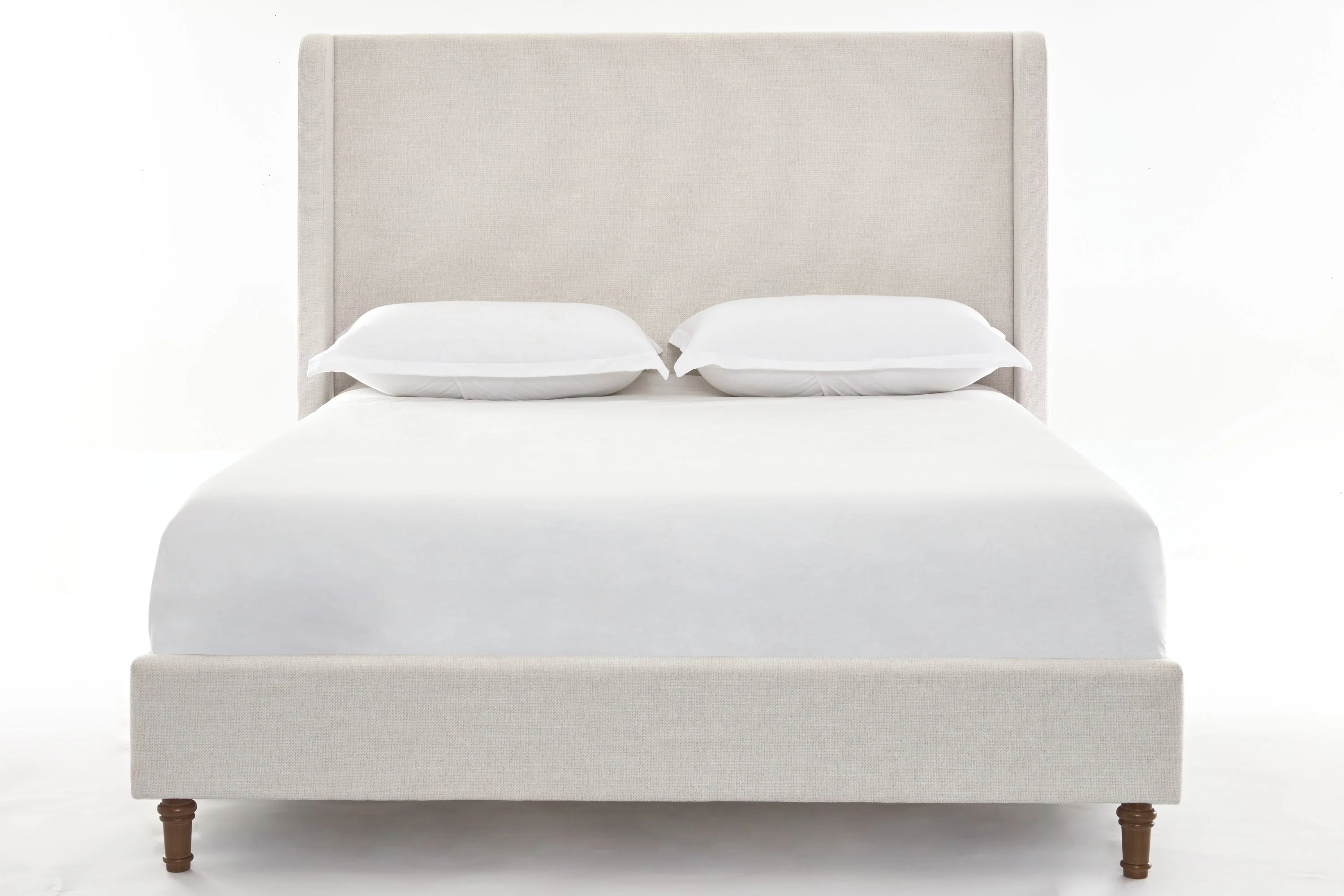 Walker Edison | Harper Tall 54 Headboard Upholstered Queen Bed