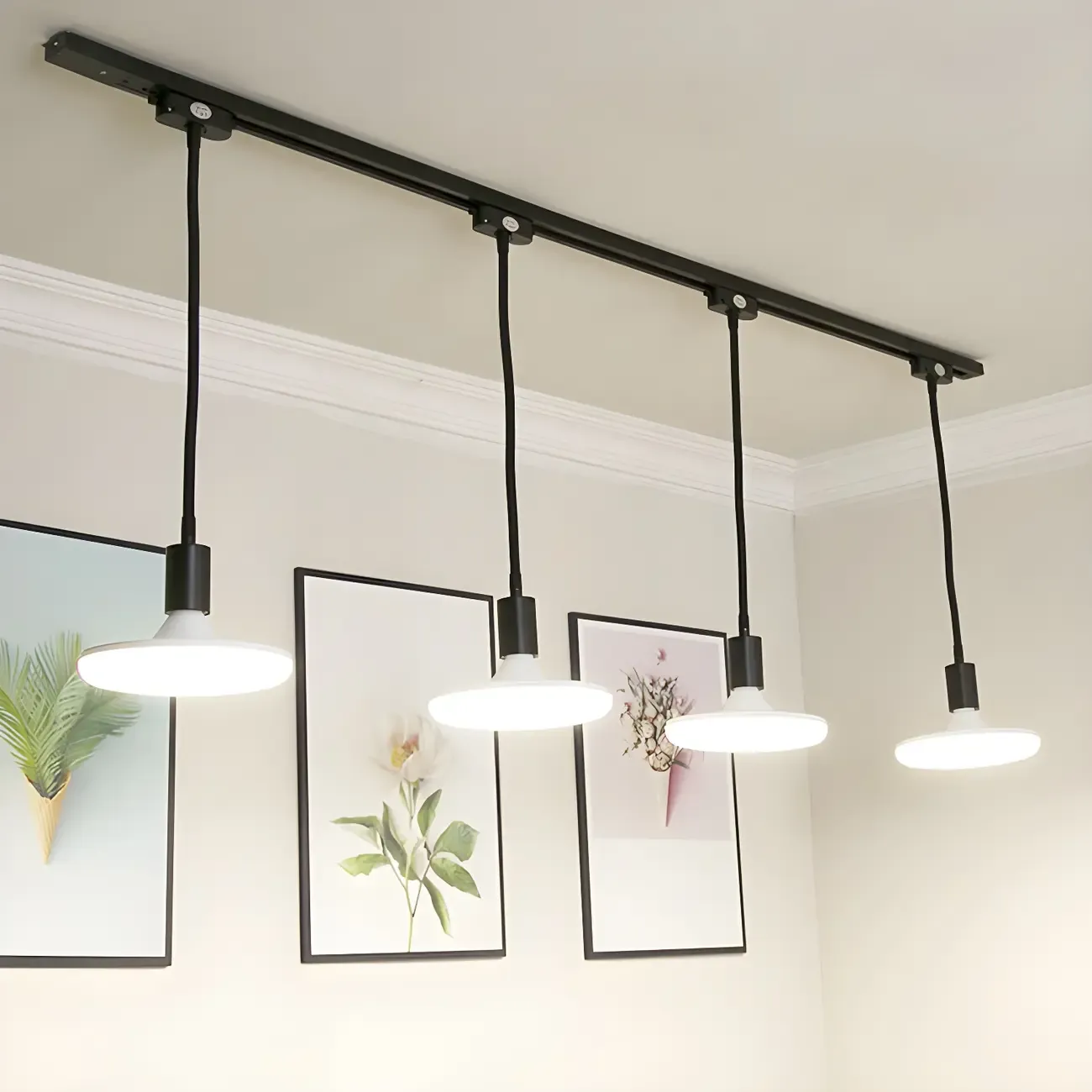 5-Light Modern LED Track Lighting with Adjustable Head