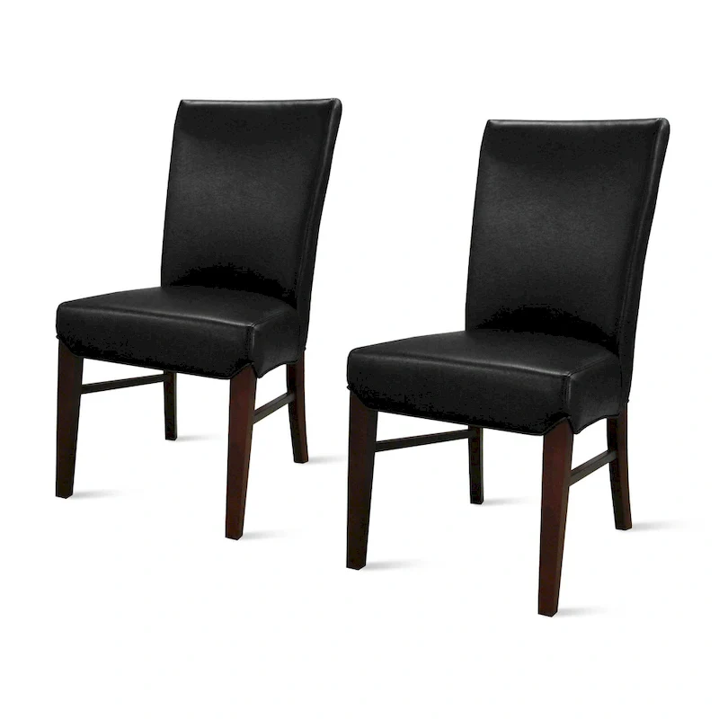 Milton Bonded Leather Dining Chairs (Set of 2) - na