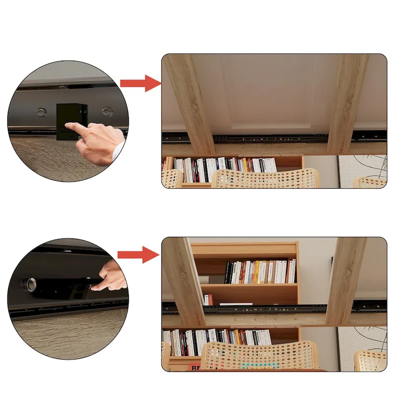 Modern Dining Table 4-6 People Kitchen Dining Room Table Extendable