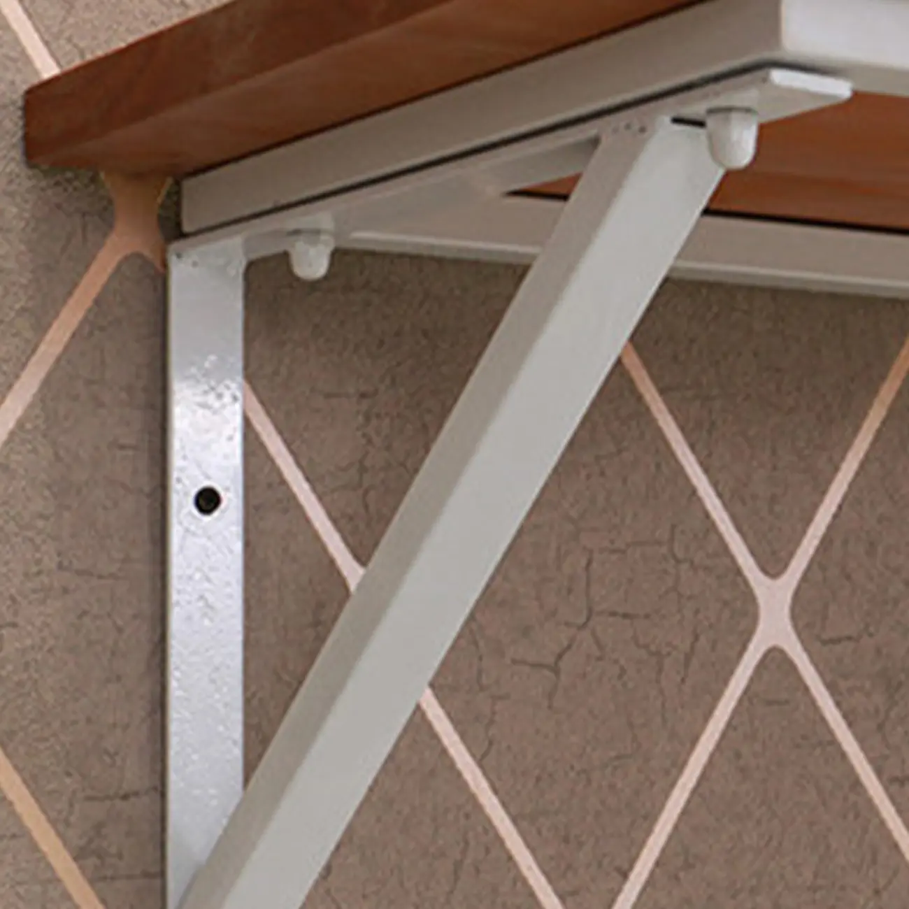 Rectangular Solid Wood Wall Mounted Bar Table