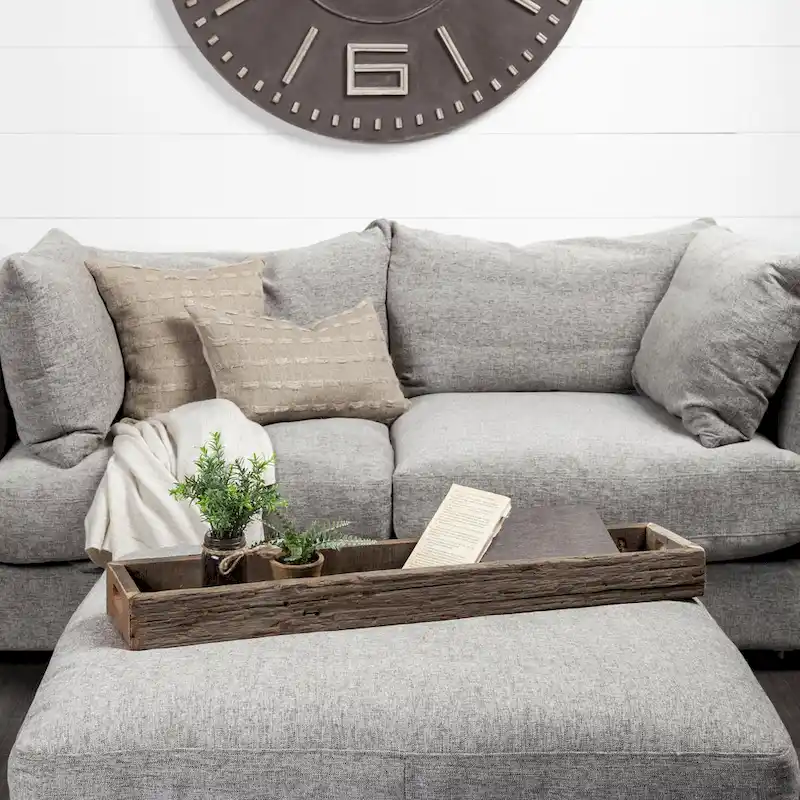 Vernon Brown Reclaimed Wood Rectangular Tray (Small)