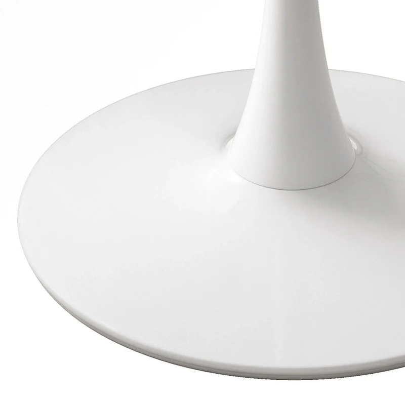 32Modern Round Metal Base Dining Table with MDF Table Top