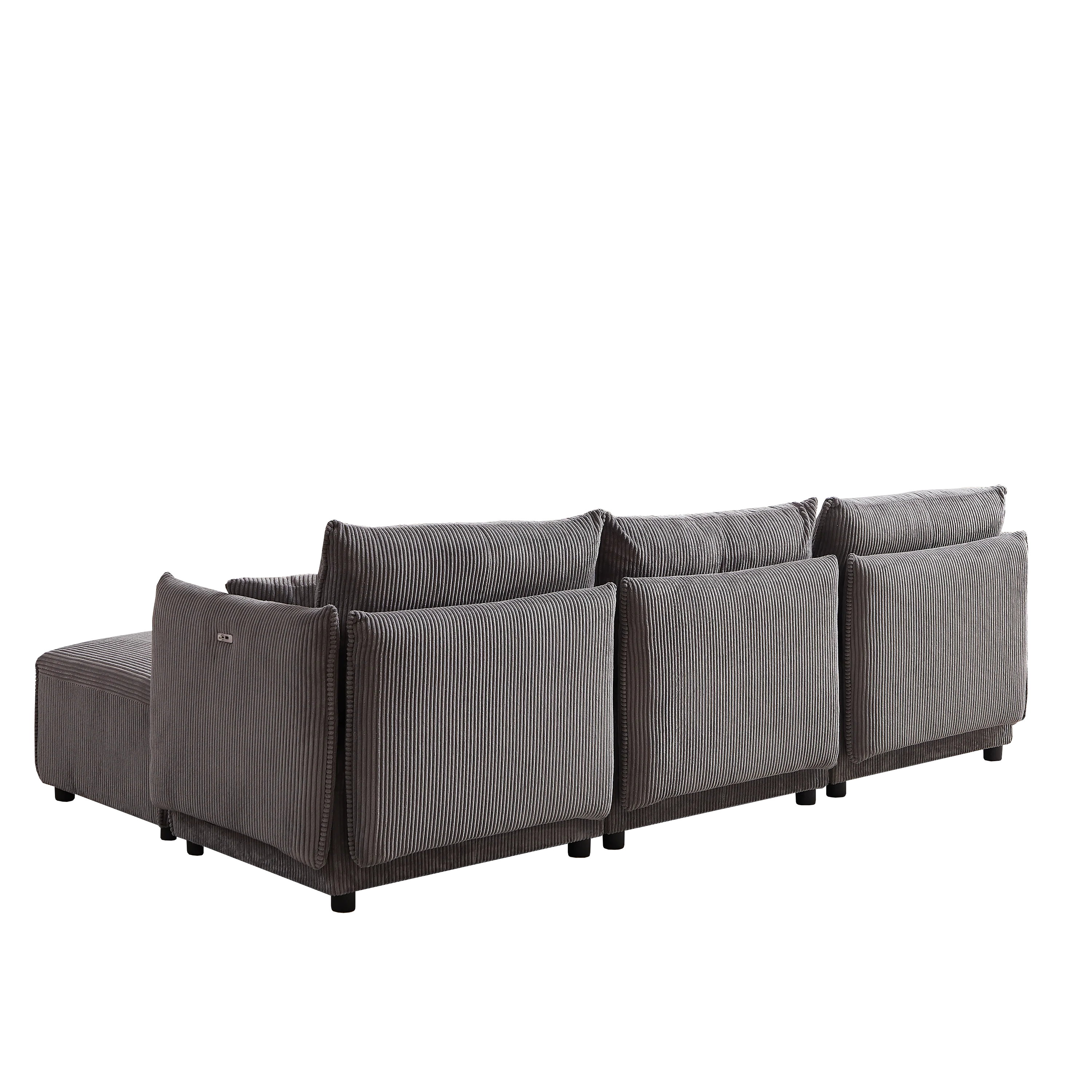 Walker Edison | Minimalist Modular Cloud Couch with Chaise