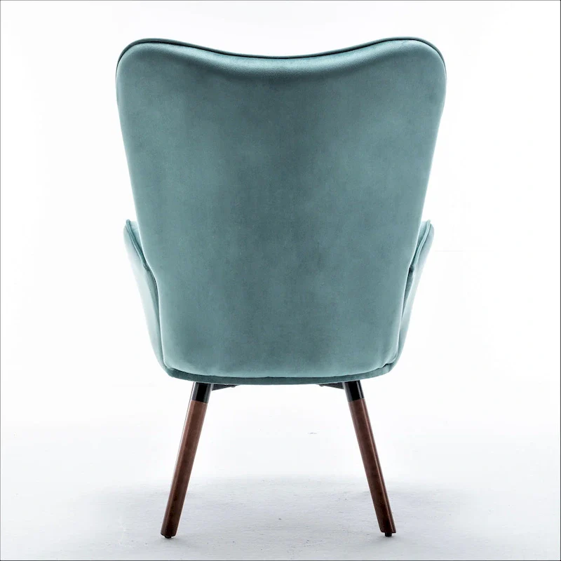 Kreedence 26.38 W Microfiber Flared Arm Accent Chair