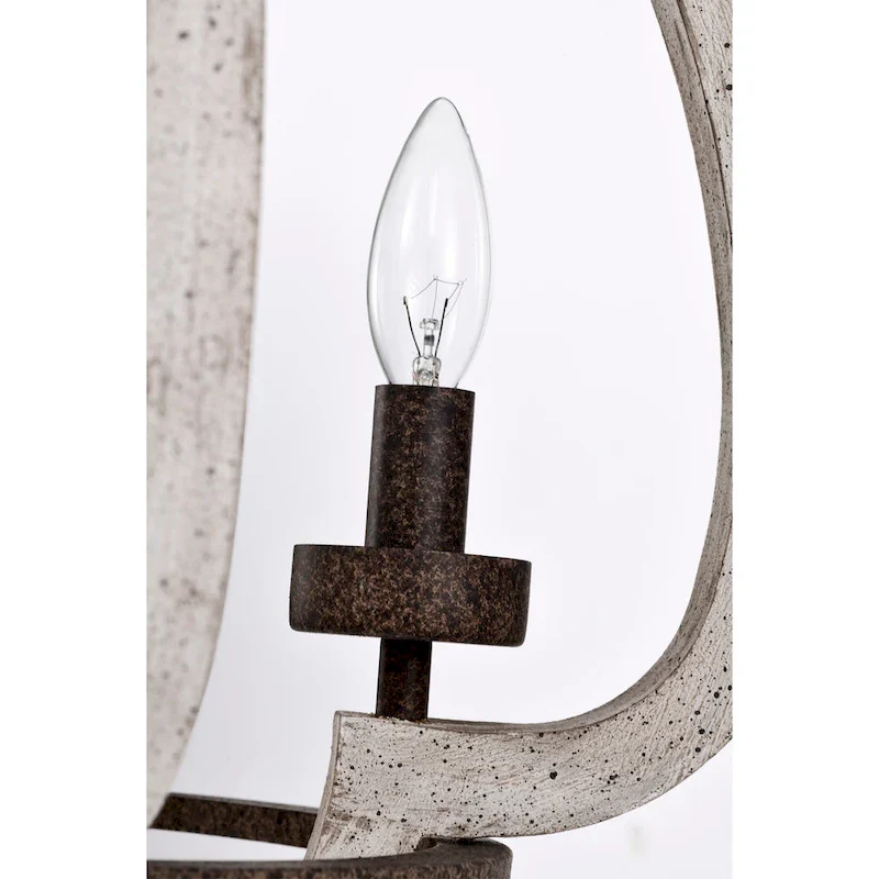 Nelly 19 Inch Farmhouse Rustic Water drop Pendant 5-Light