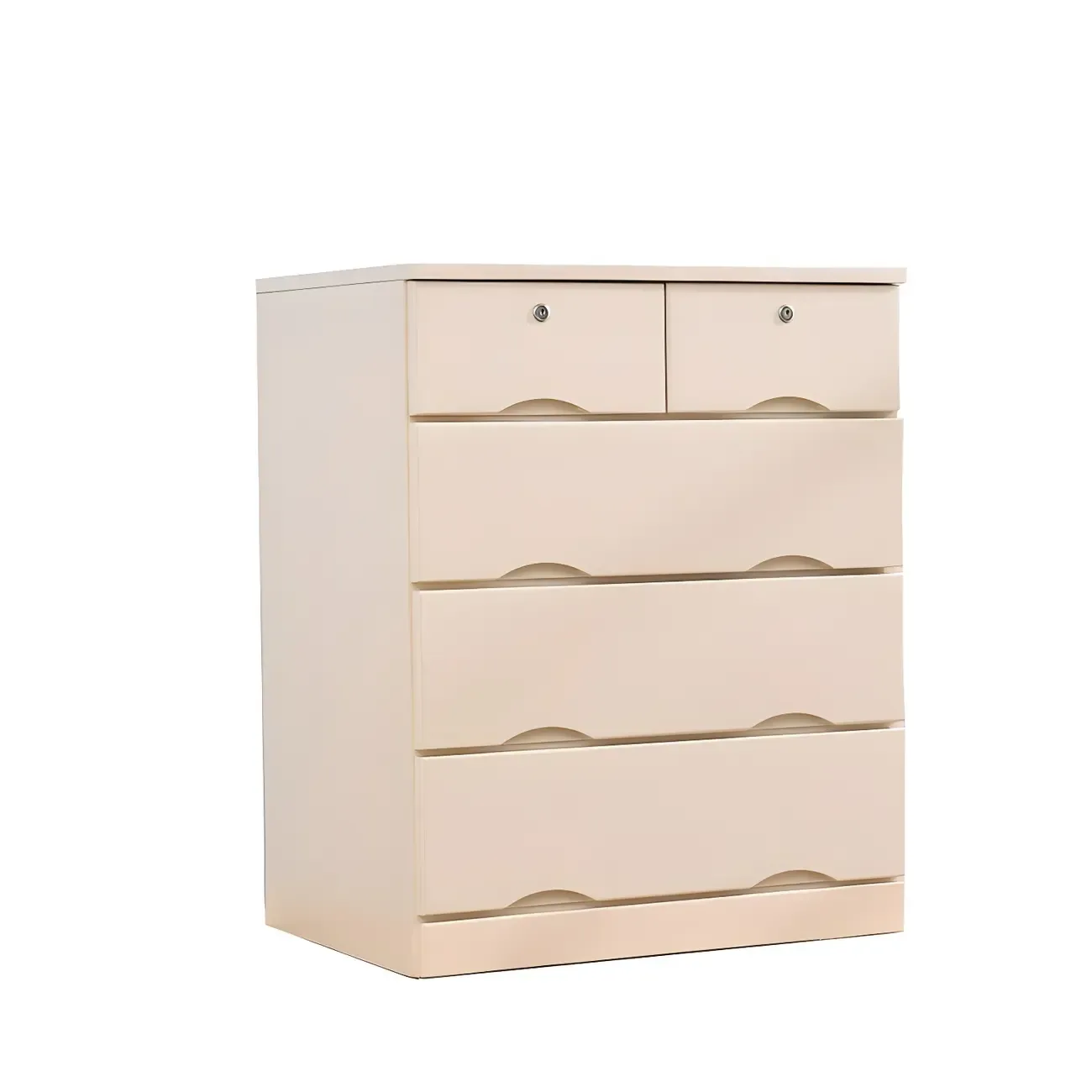 Stylish White Wooden Dressers with Soft Close Drawers