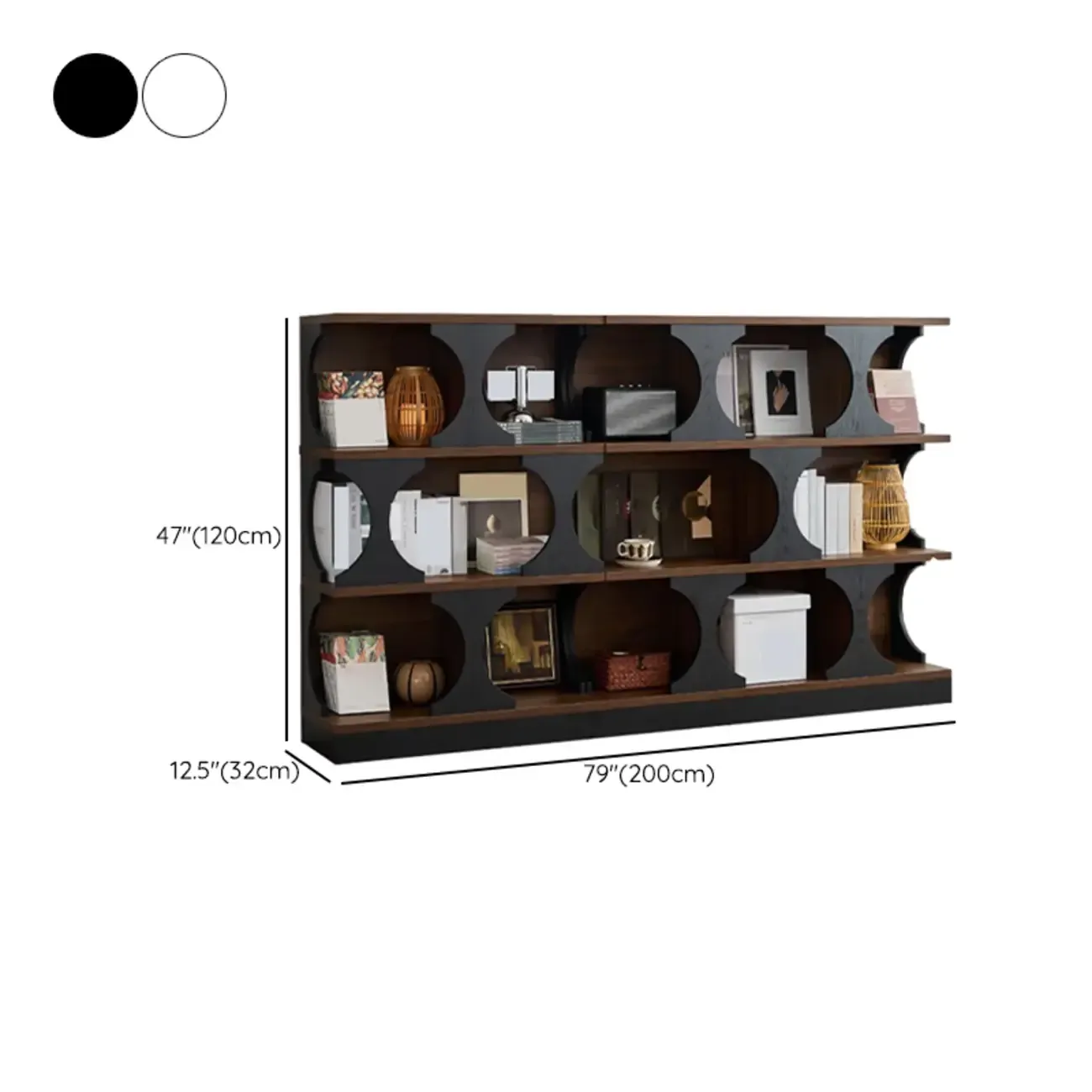 Wooden Cubitac Modern Display Cabinet with Shelves