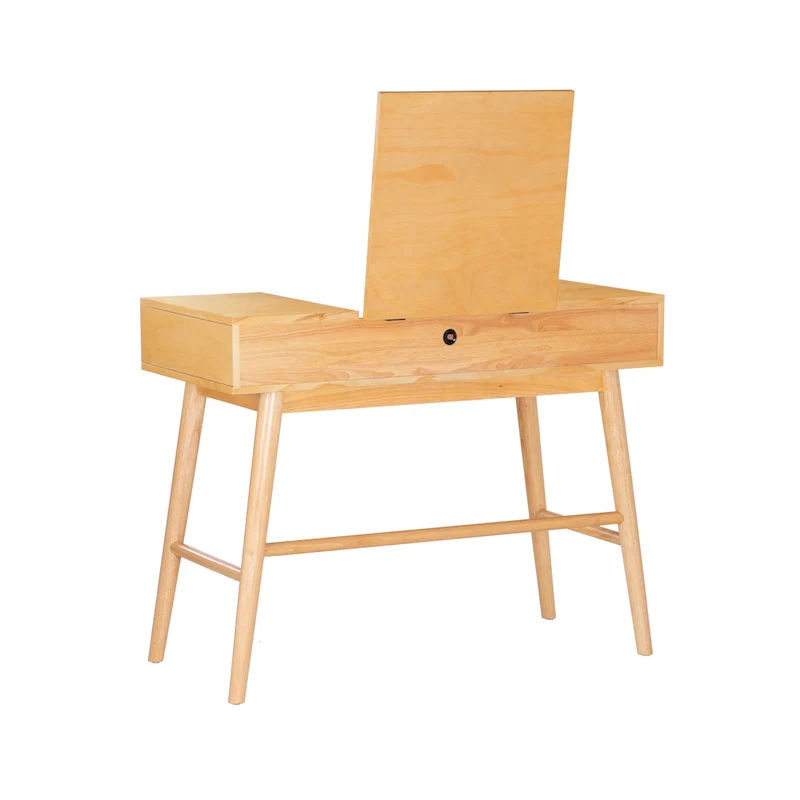 Chantal Natural Wooden 2 Cane Drawer Vanity