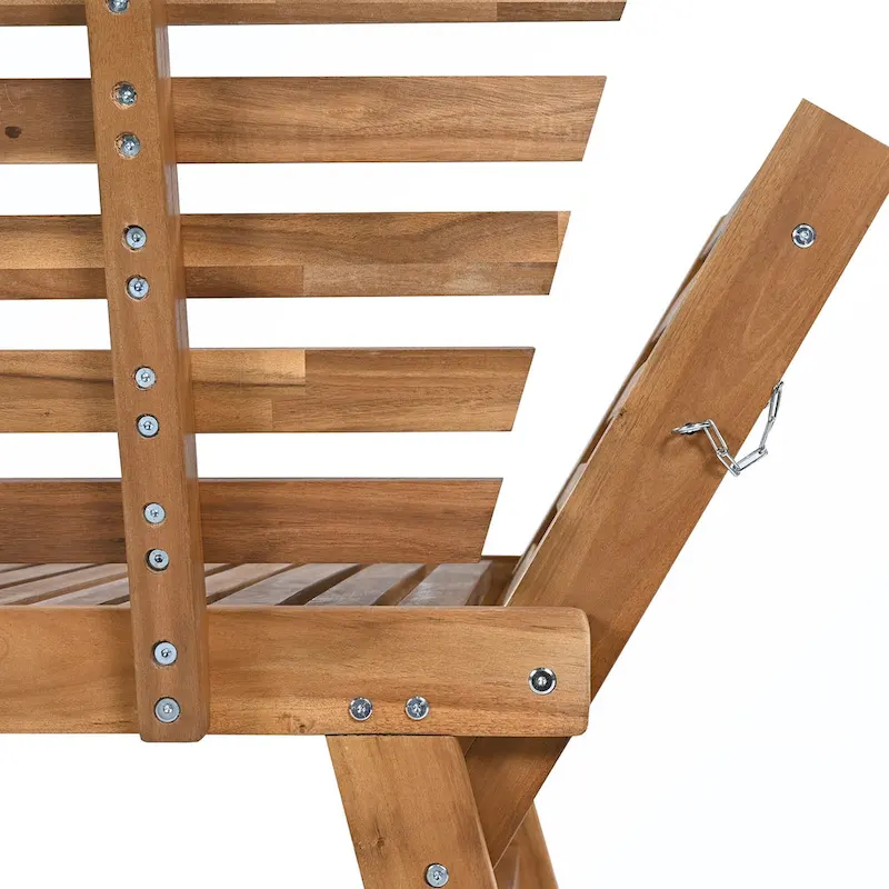 Patio Adjustable Patio Wooden Daybed Sofa