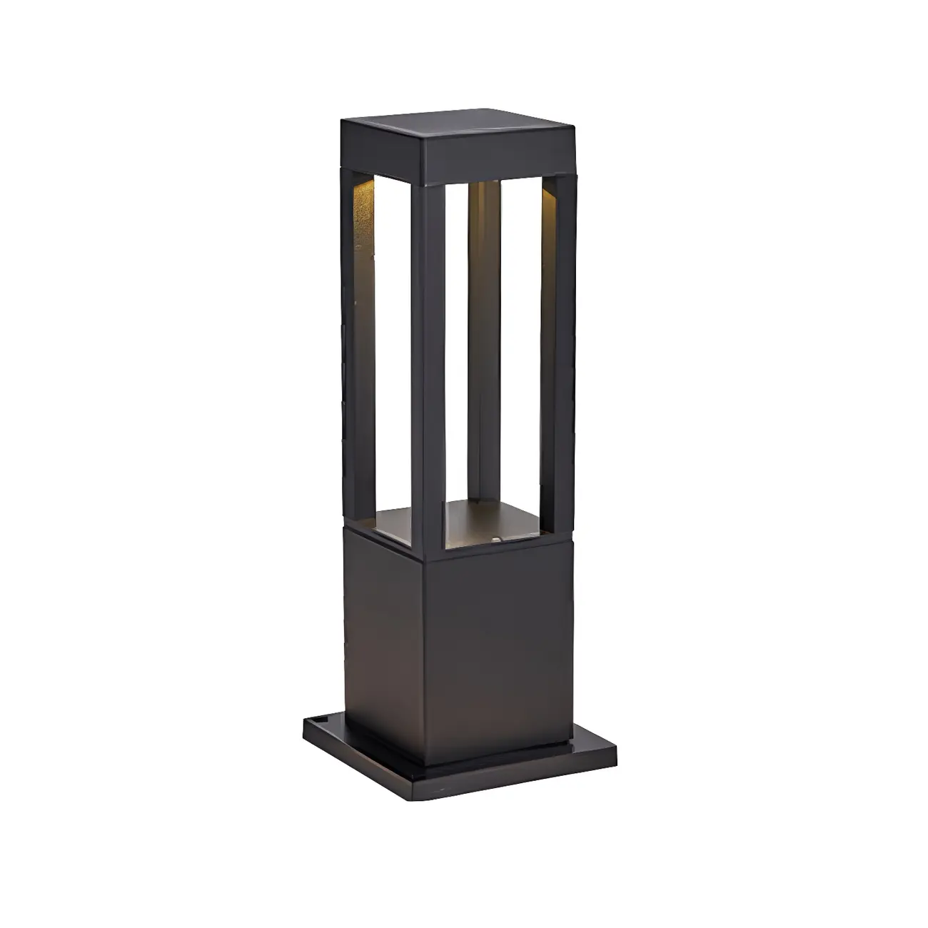 Wired Geometric Simple Metal Post Cap Light