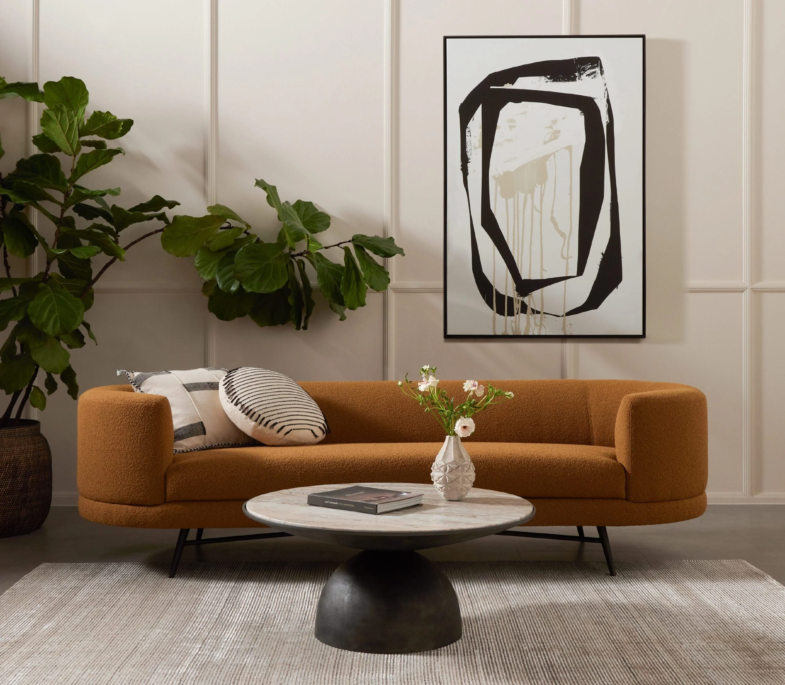 CORBETT COFFEE TABLE-CREAMY TAUPE/Small