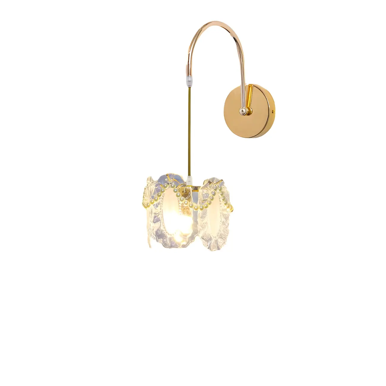 Luxury Gooseneck White Wall Sconce for Living Room Lighting