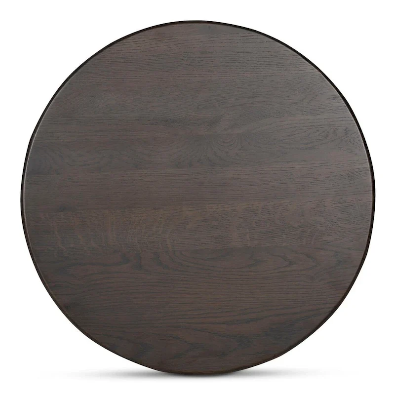 NADAAL STUDIOS Pence, Small Oval Coffee Table, Dark Brown