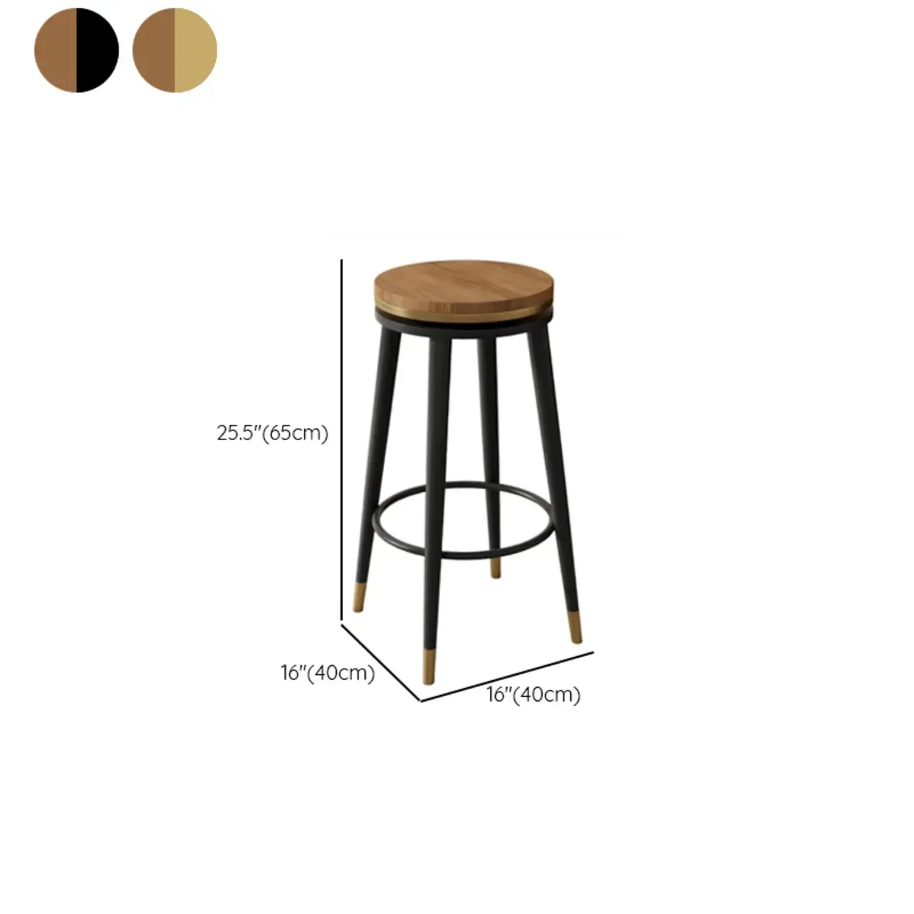Counter Height Modern Metal Bar Stools