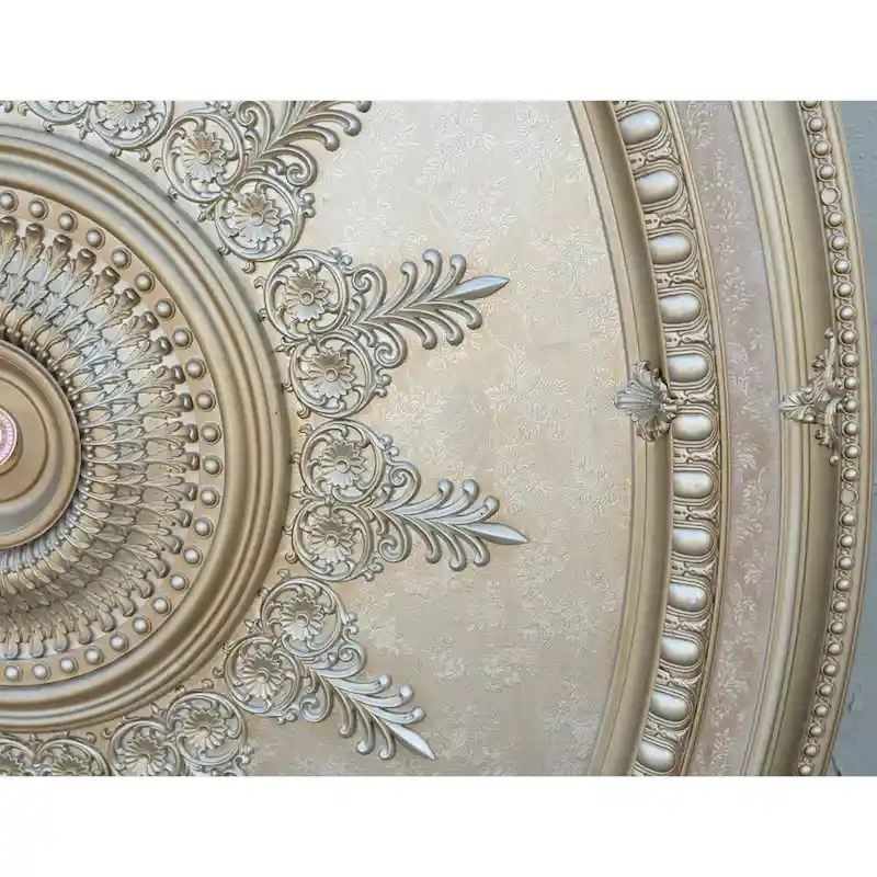 Champagne Large Oval Chandelier Ceiling Medallion 79 inches