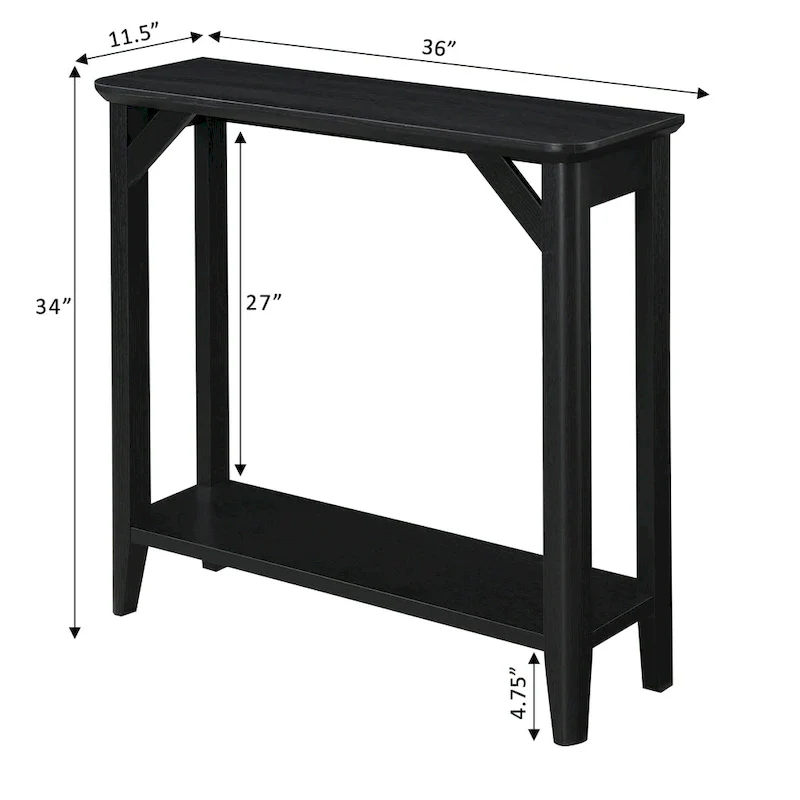 Convenience Concepts Winston Hall Table with Shelf