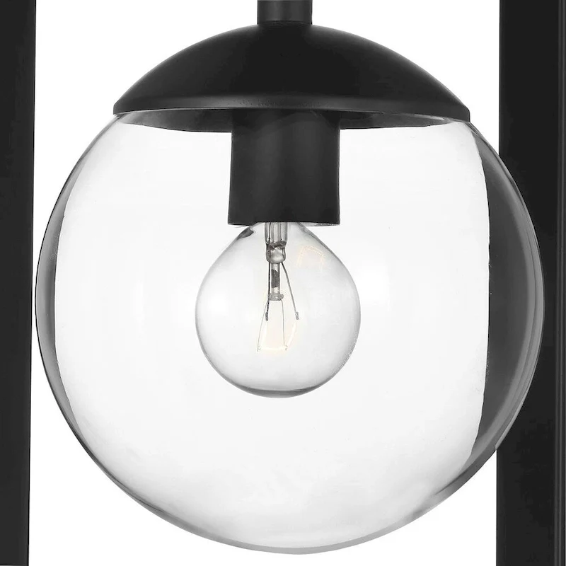 Atwell Collection Black Two-Light Pendant - 23.620  x 16.340  x 16.340