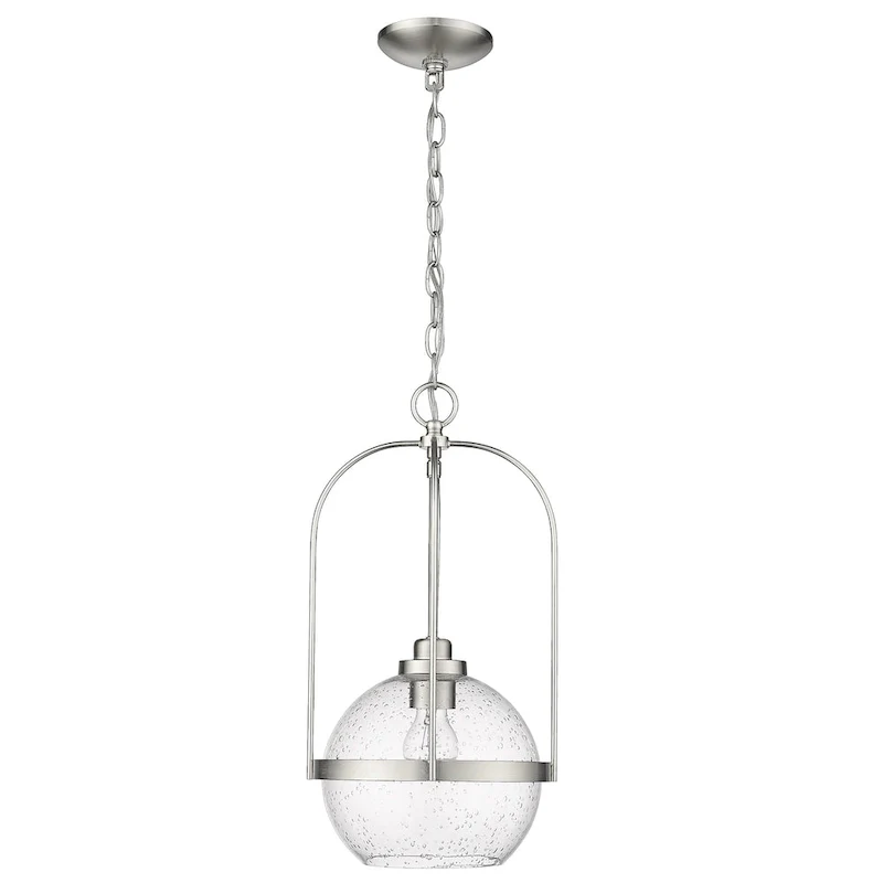 Devonshire 1-light Pendant w/ Clear Seeded Glass