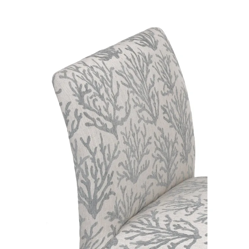 Samantha Transitional Button Tufted Slipper Chair