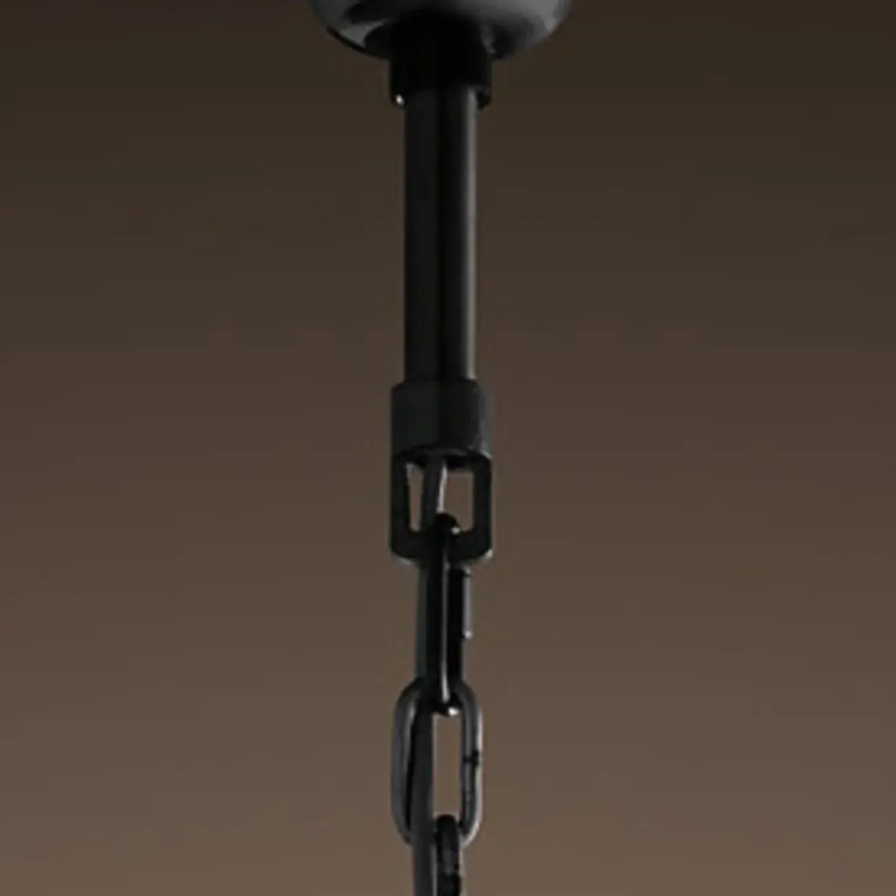 Modern Black Metal Crystal Drum Chandelier