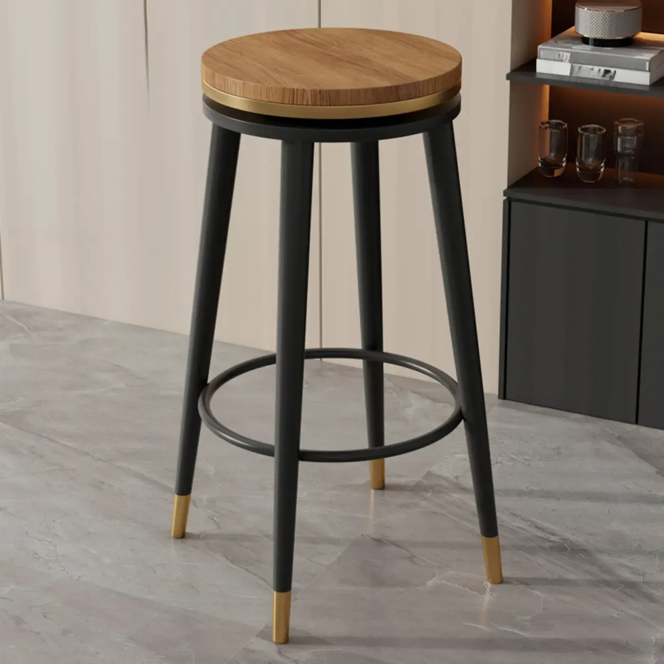 Counter Height Modern Metal Bar Stools
