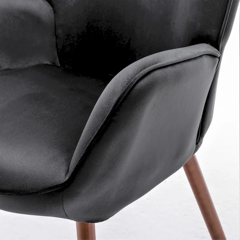 Kreedence 26.38 W Microfiber Flared Arm Accent Chair