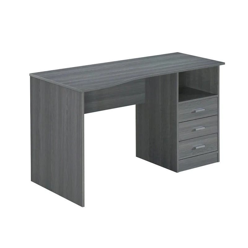 Modern Designs Classic 3-Drawer Computer Desk - Grey