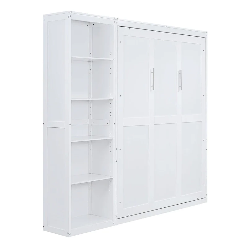 Merax Murphy Bed Wall Bed with Shelves