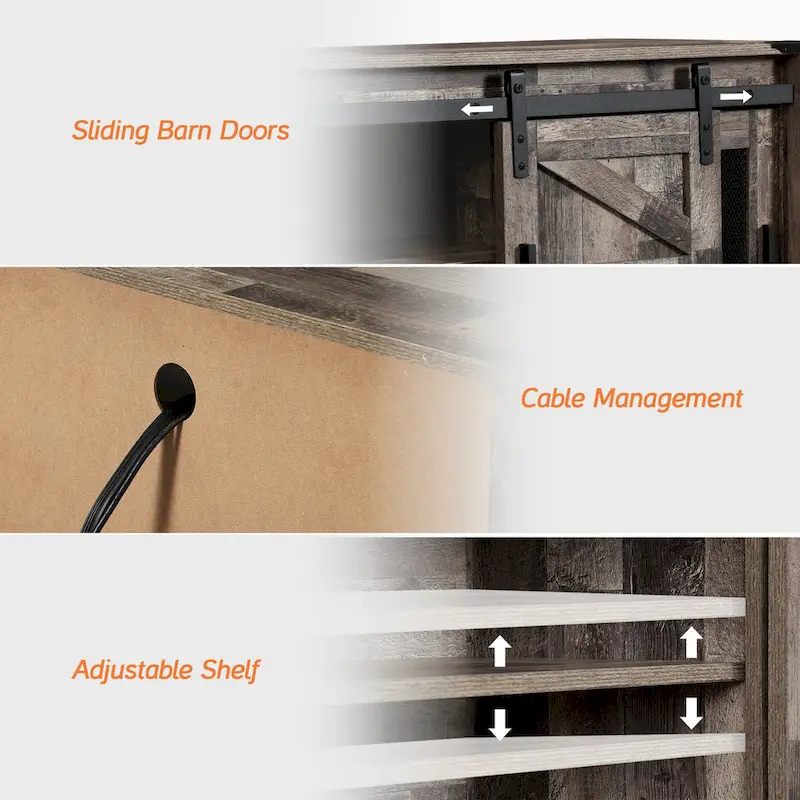 WAMPAT 36 inch 3 Sided Glass Electric Fireplace InsertBlack