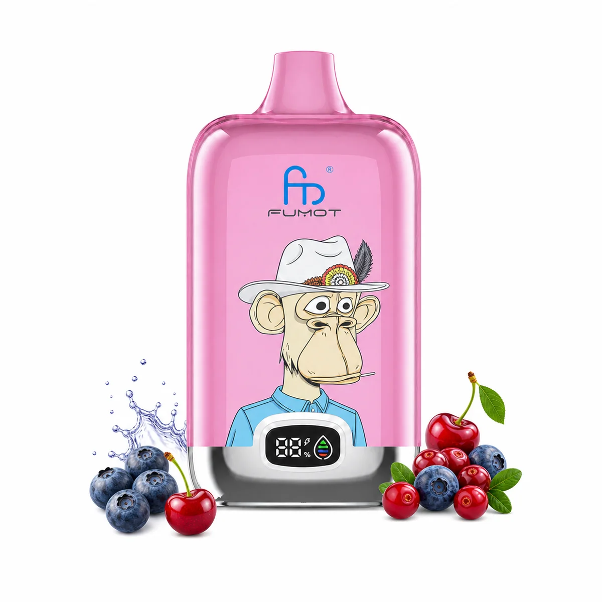 Fumot Digital Box 12000 Blueberry Cherry Cranberry – Einweg-Vape, Produktansicht