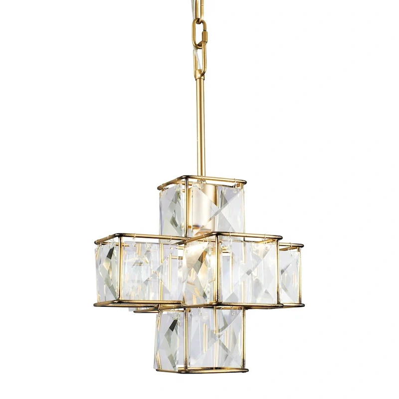 Cubic 1-light Calypso Gold Pendant