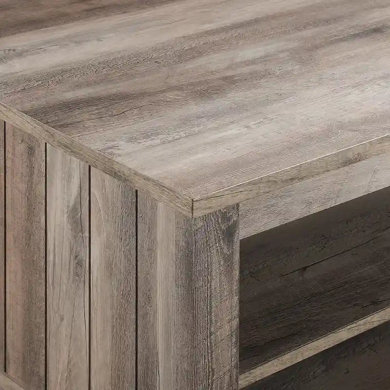 Middlebrook Coastal Grooved-Side Coffee Table