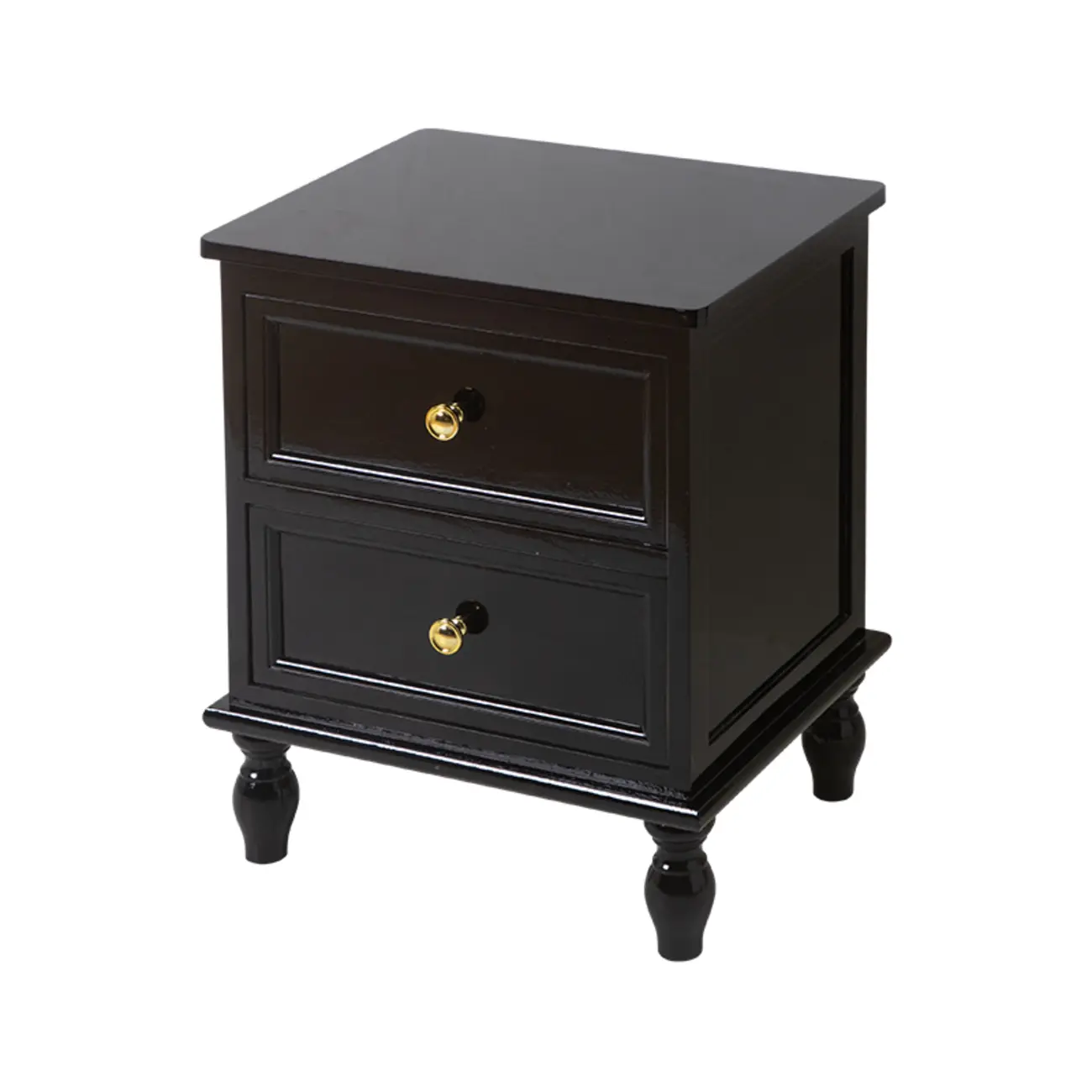 Classic Pure White Wood 3-Drawer Nightstand