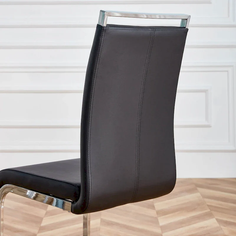 Modern Dining Chairs PU Faux Leather set of 4