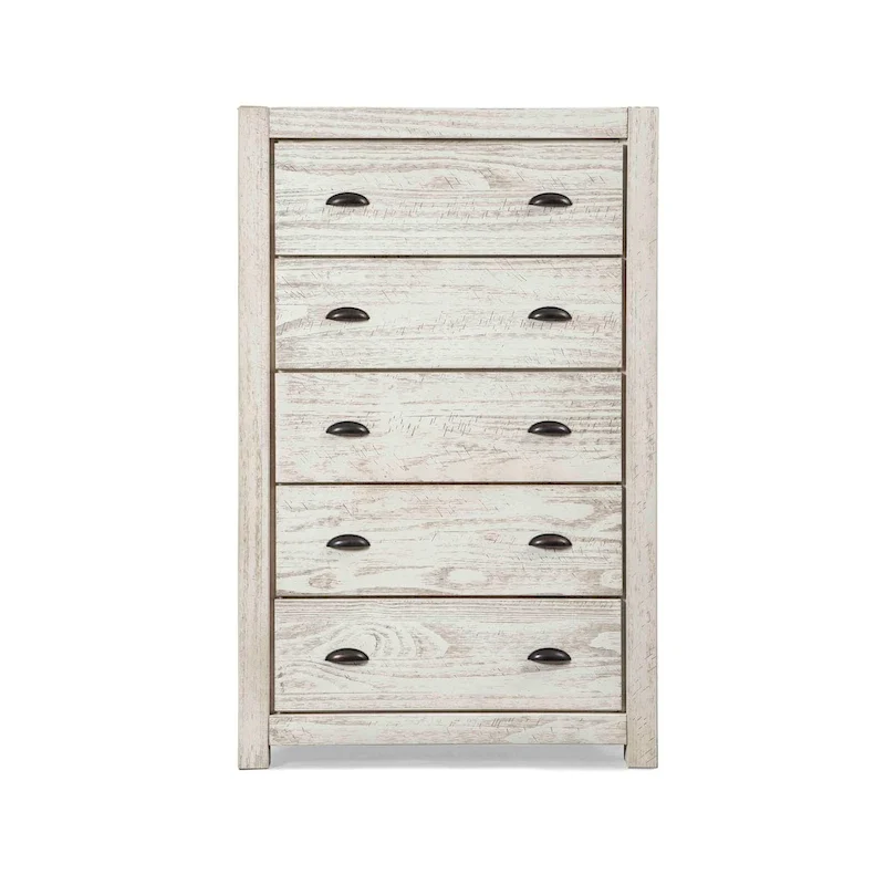 Grain Wood Furniture Montauk 5-drawer Solid Wood Chest