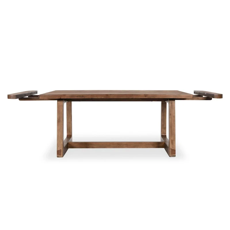 Classic Home Lyra 80-110 Extendable Dining Table in Smoke Brown - 80-110Wx39Dx30H