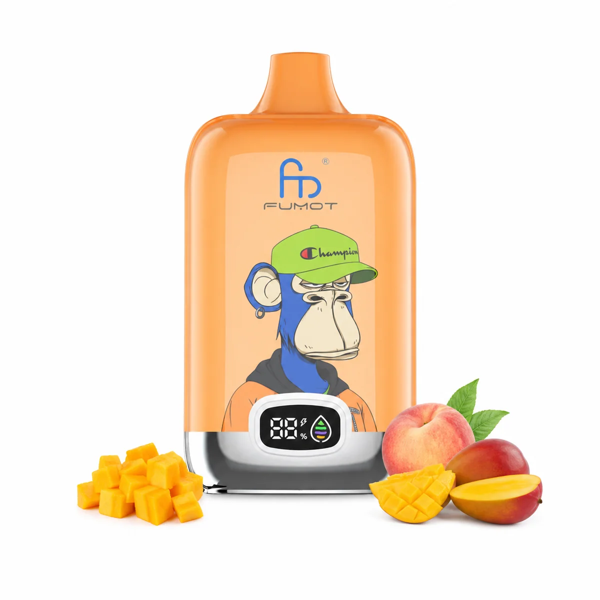 Fumot Digital Box 12000 Peach Mango – Einweg-Vape, Produktansicht