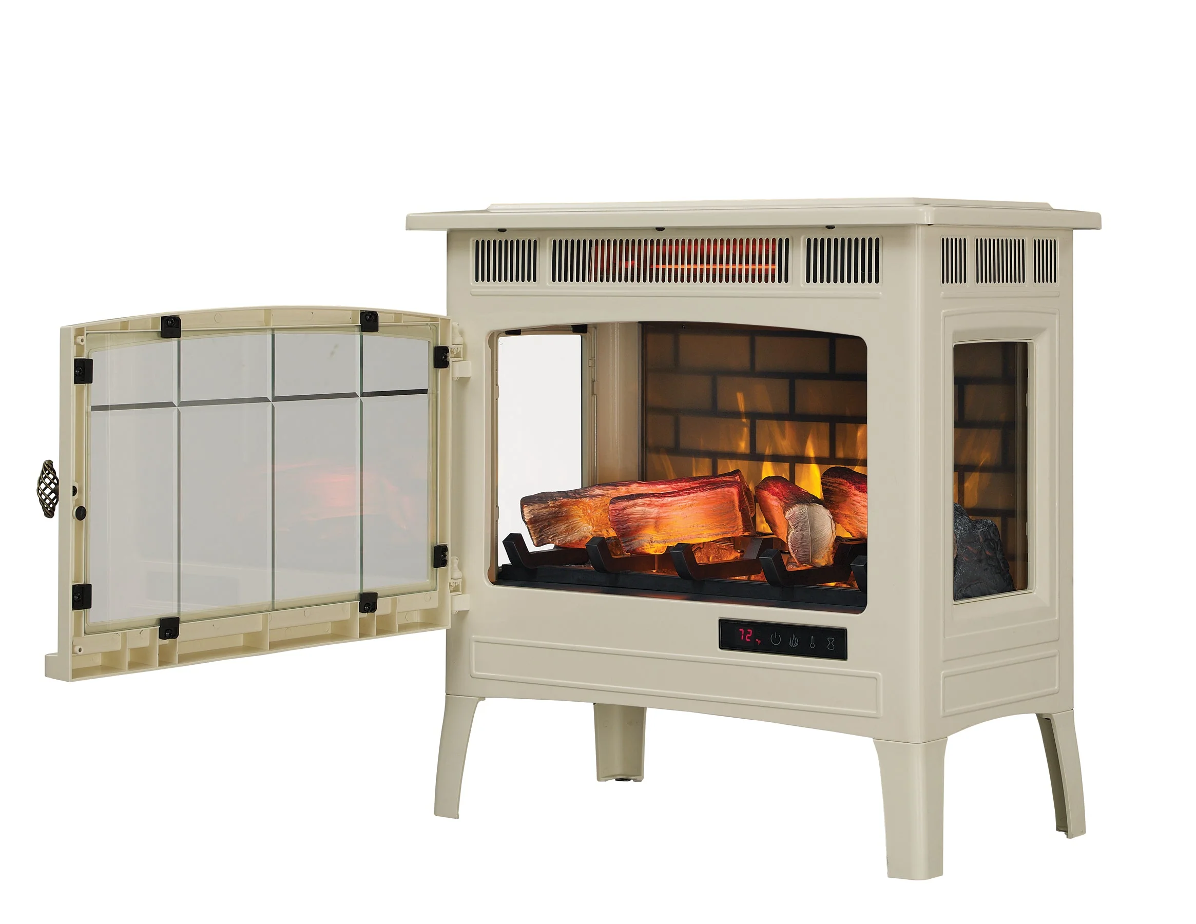 duraflame? Electric Infrared Fireplace Stove Heater with 3D Flame Effect
