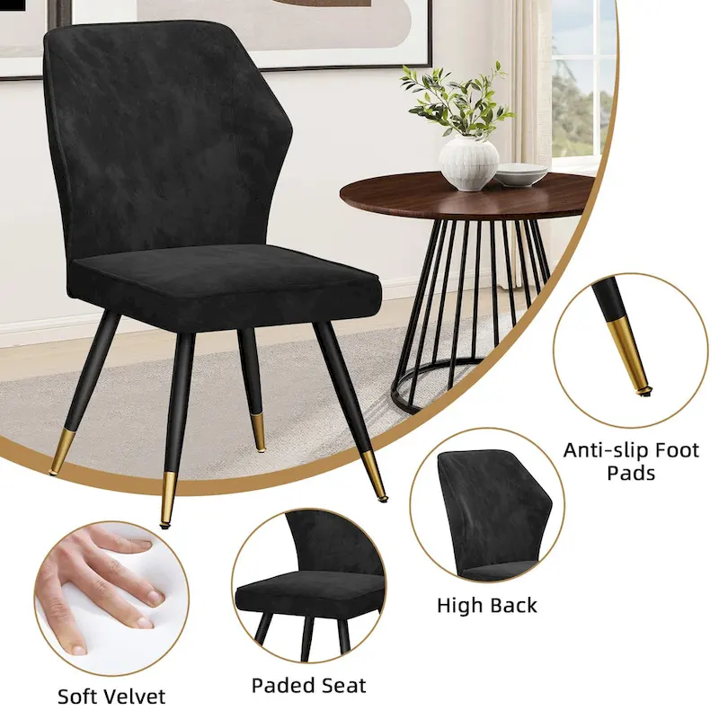 Modern Dining Chairs Set of 2,mid century dining room chairs