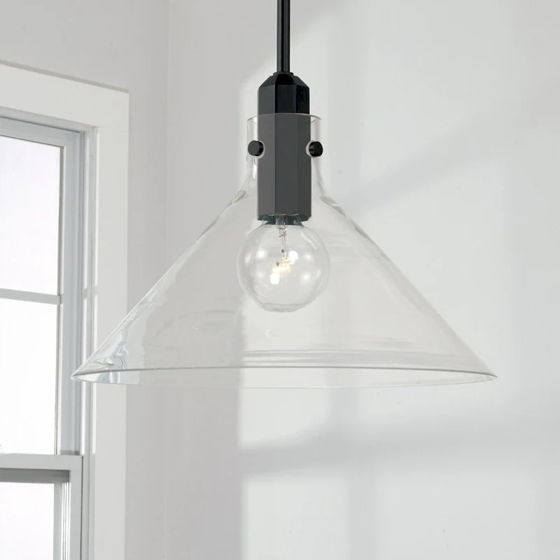Greer 1-light Pendant w/ Clear Glass