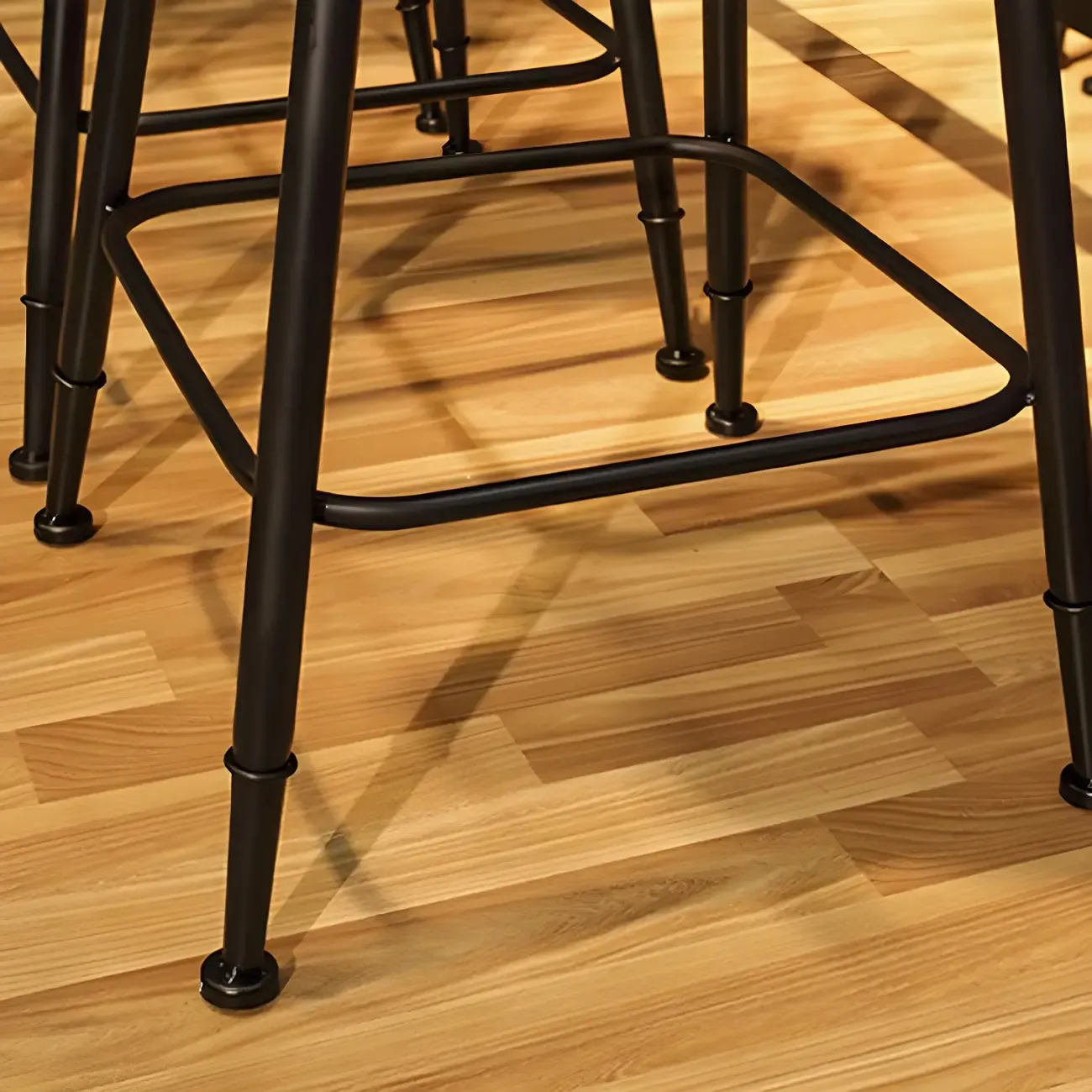 Rectangular Brown Wooden Bar Height Bar Set