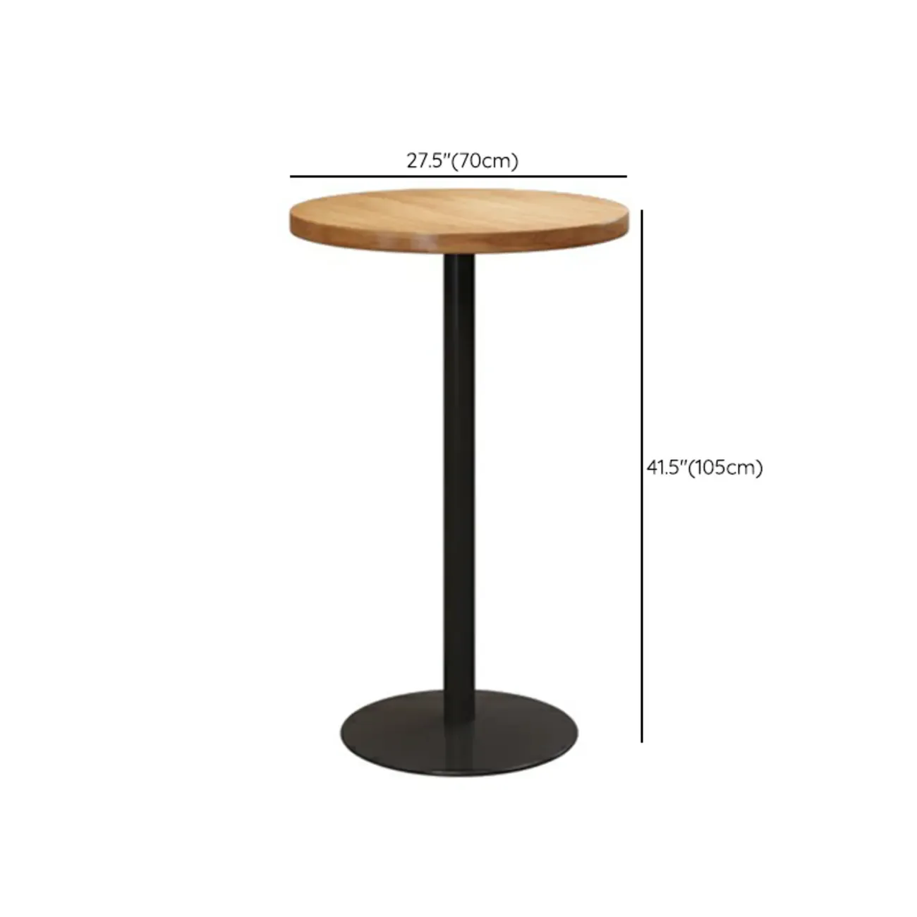 Cosmopolitan Light Wood Bar Set with Round Table
