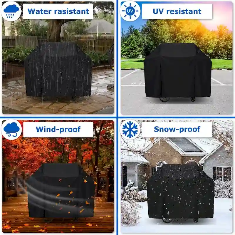 Heavy Duty BBQ Gas Grill Cover Waterproof UV Fade Resistant - 55 x 30 x 47